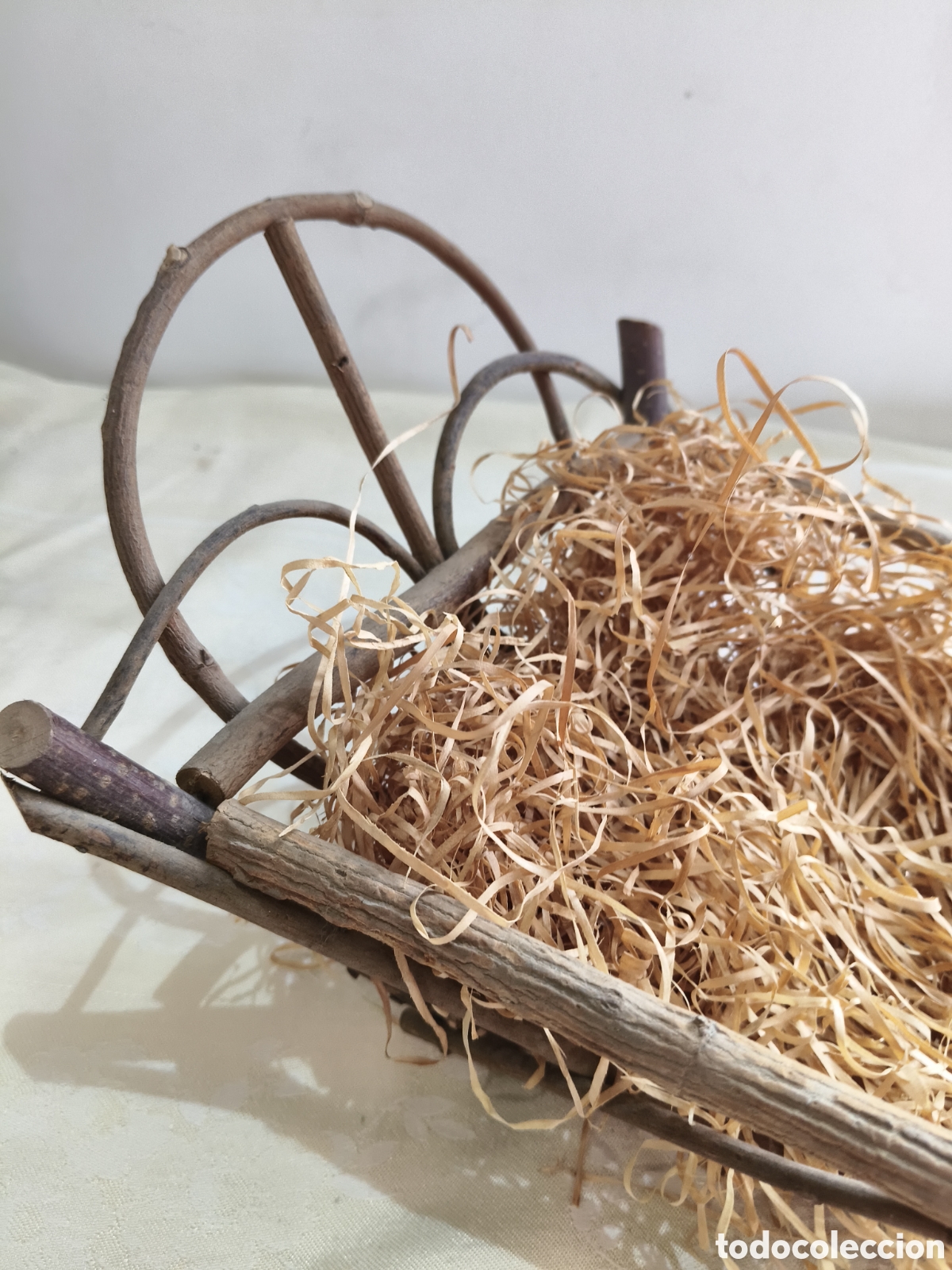 Antig&uuml;edades: Cuna de morera para ni&ntilde;o Jesus - Foto 2
