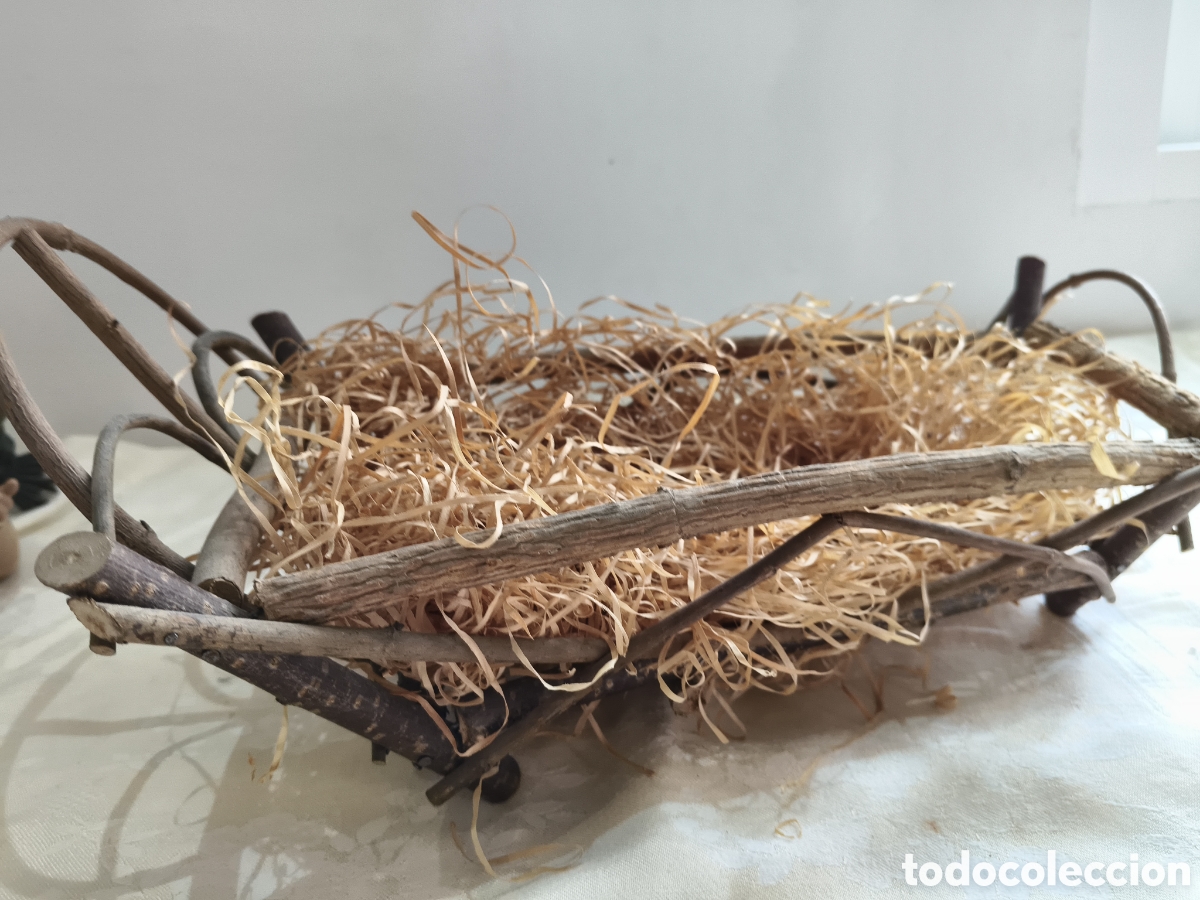Antig&uuml;edades: Cuna de morera para ni&ntilde;o Jesus - Foto 3