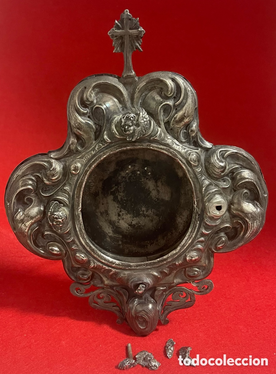 Antig&uuml;edades: Antiguo relicario de gran tama&ntilde;o en plata de ley contrastada.