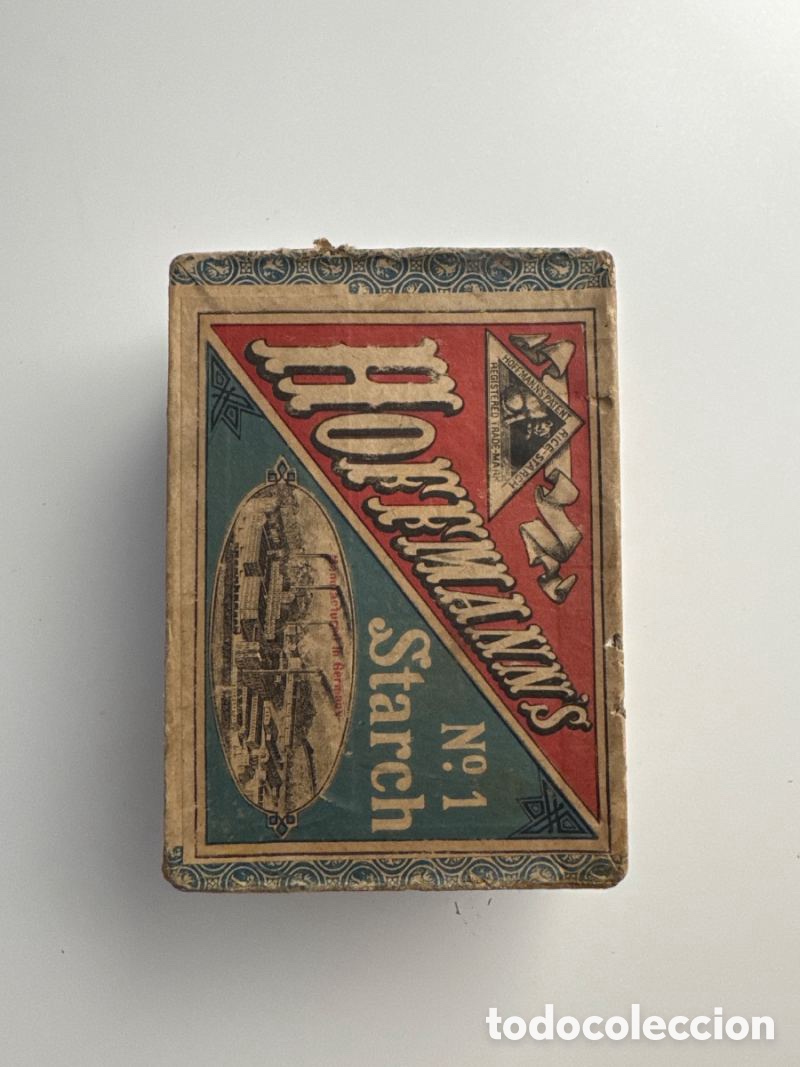 Antig&uuml;edades: Caja de almid&oacute;n antigua Hoffmann - Foto 2