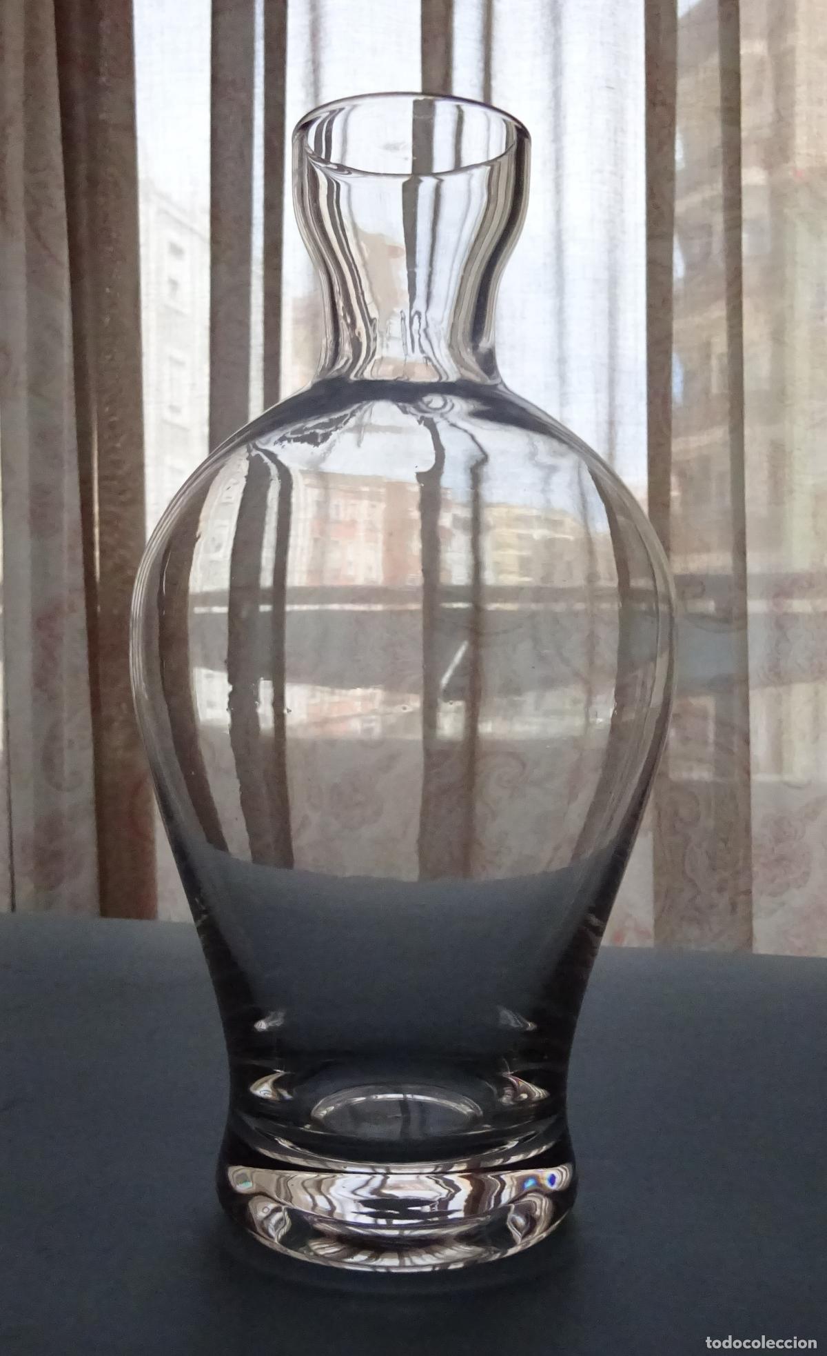 Antig&uuml;edades: BOTELLA DE CRISTAL SOPLADO