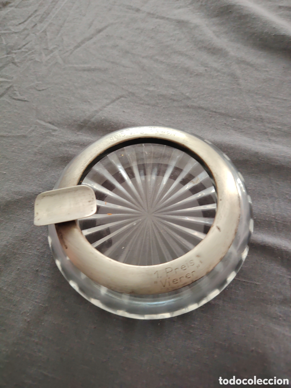 Antig&uuml;edades: CENICERO DE PLATA ANTIGUO