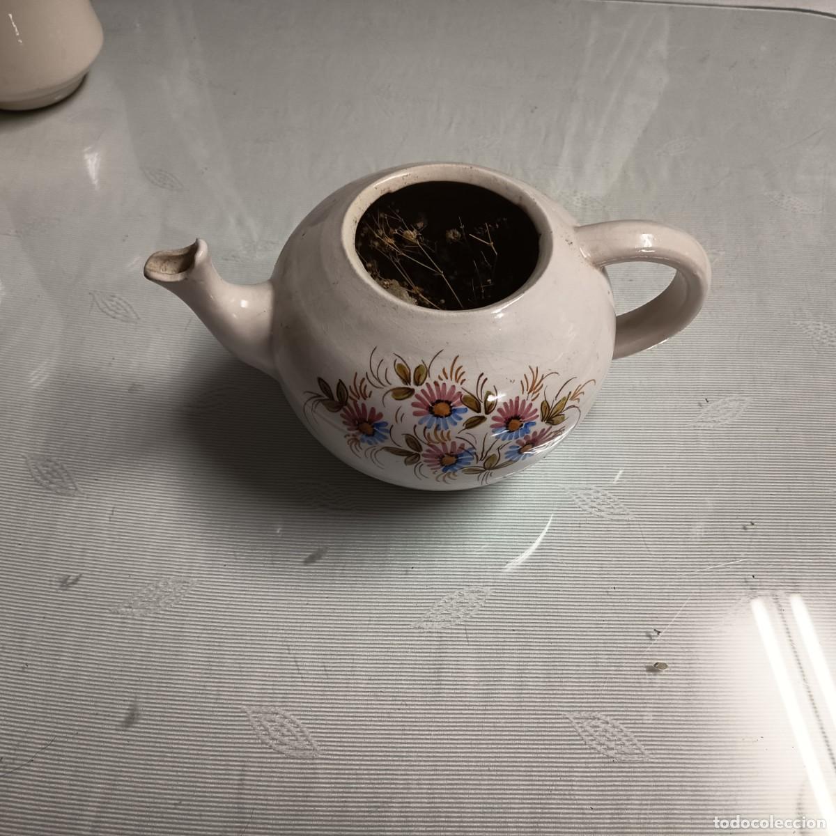 Antig&uuml;edades: Tetera de cer&aacute;mica vintage - Foto 2