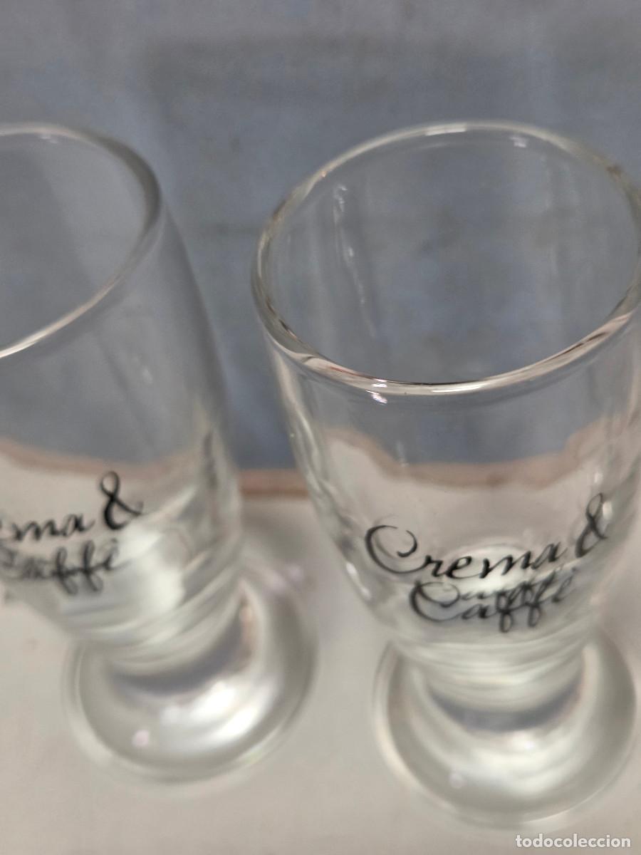 Antig&uuml;edades: 3 vasos de cristal para licor - Foto 3