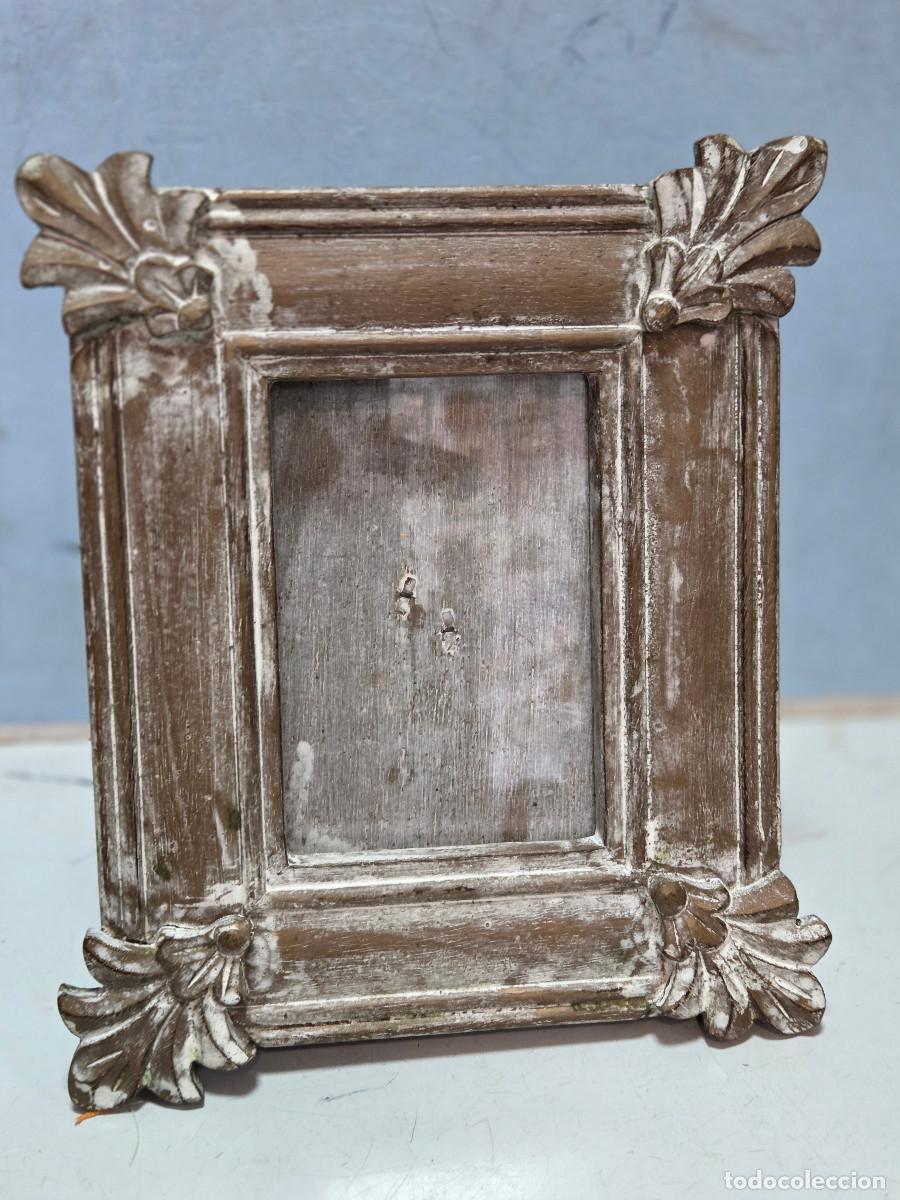 Antig&uuml;edades: portafotos de madera vintage