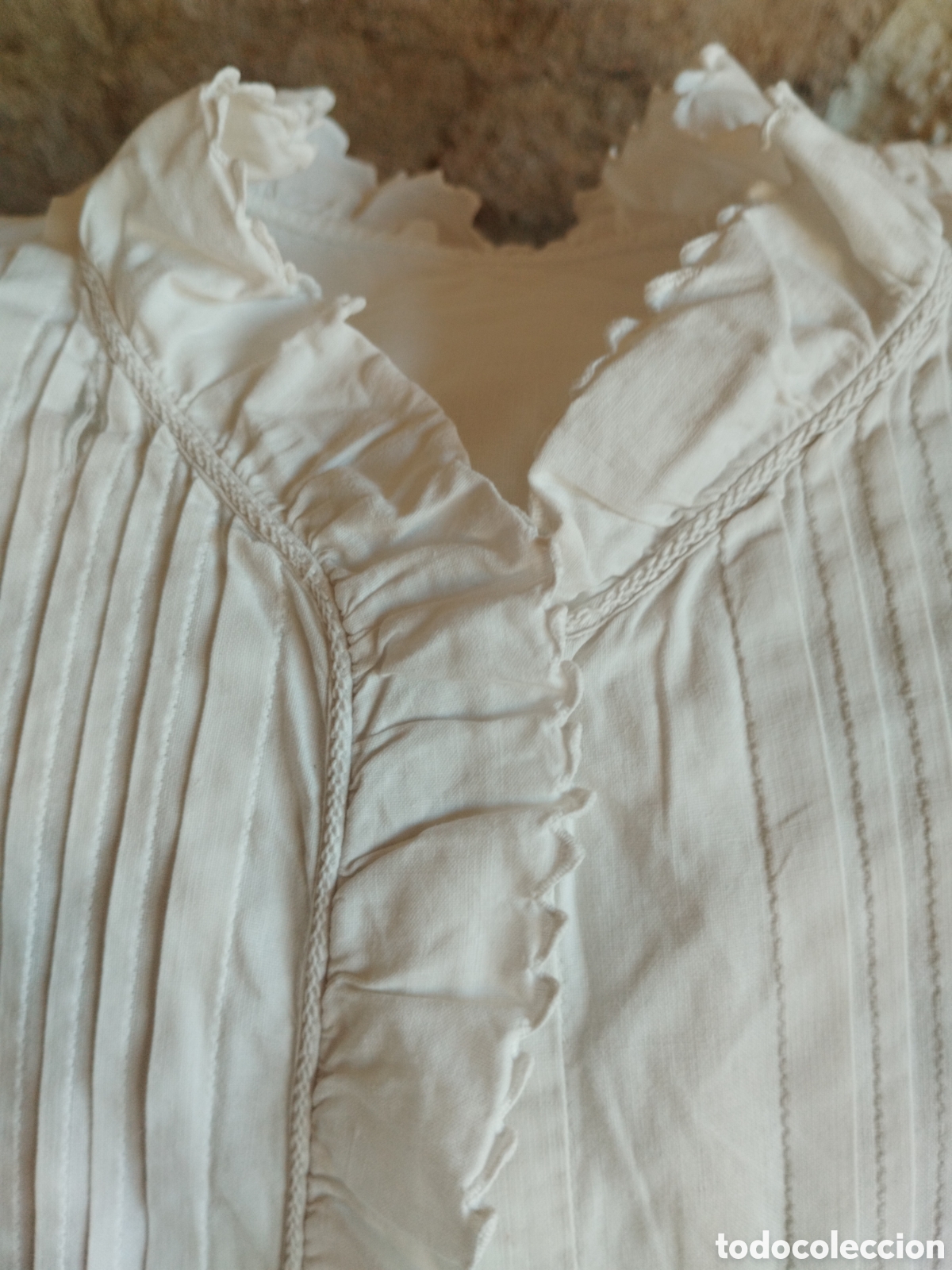 Antig&uuml;edades: *CAMISA DE DORMIR. CAMISON. (Rf:487/*) - Foto 2