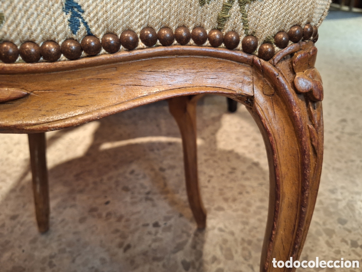 Antig&uuml;edades: PAREJA DE SILLONES DE &Eacute;POCA LUIS XV - Foto 6