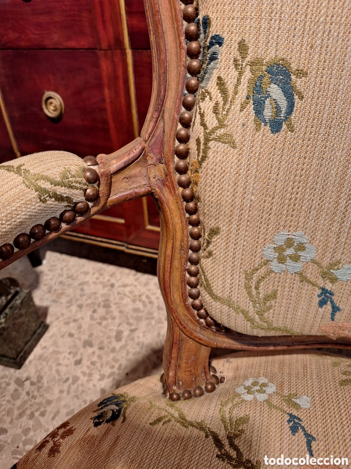 Antig&uuml;edades: PAREJA DE SILLONES DE &Eacute;POCA LUIS XV - Foto 9