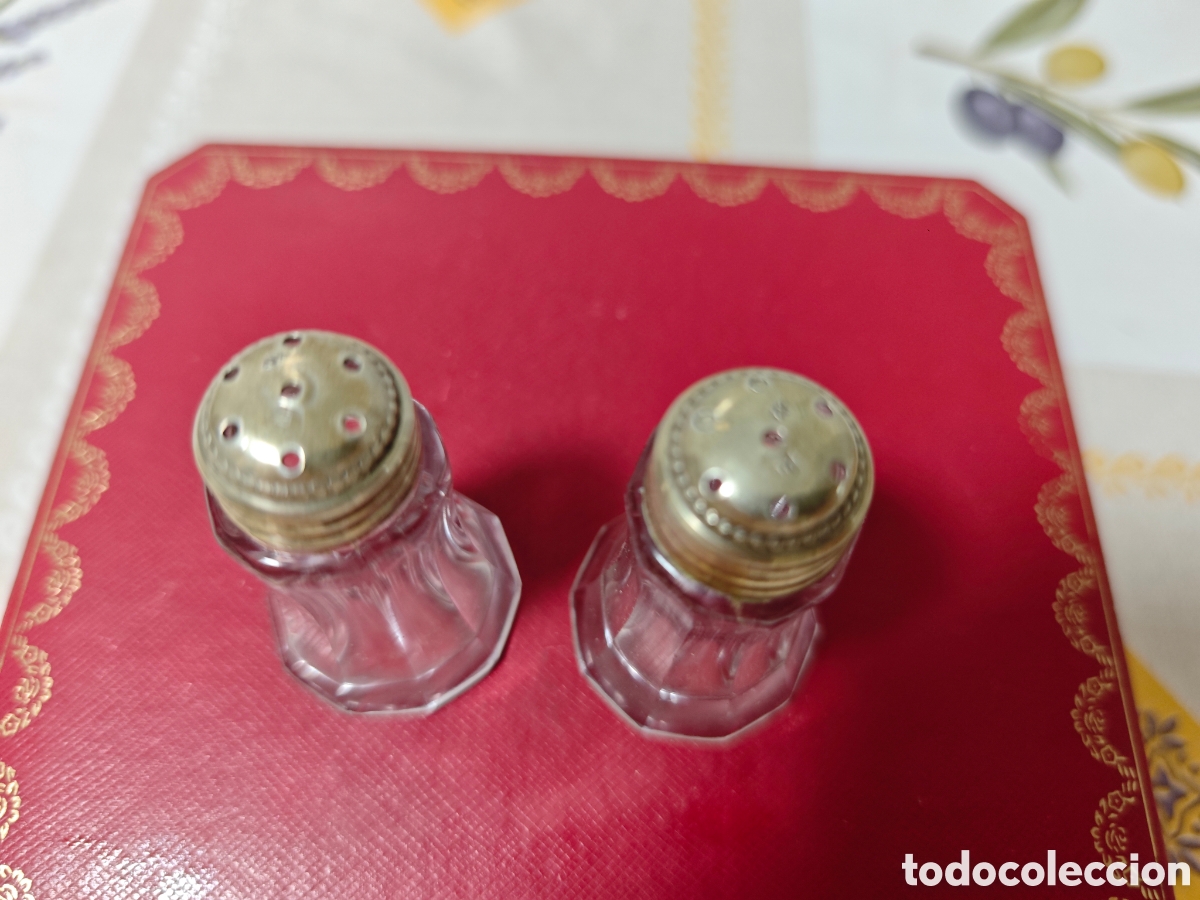 Antig&uuml;edades: Dos aleros en plata de ley y cristal - Foto 3