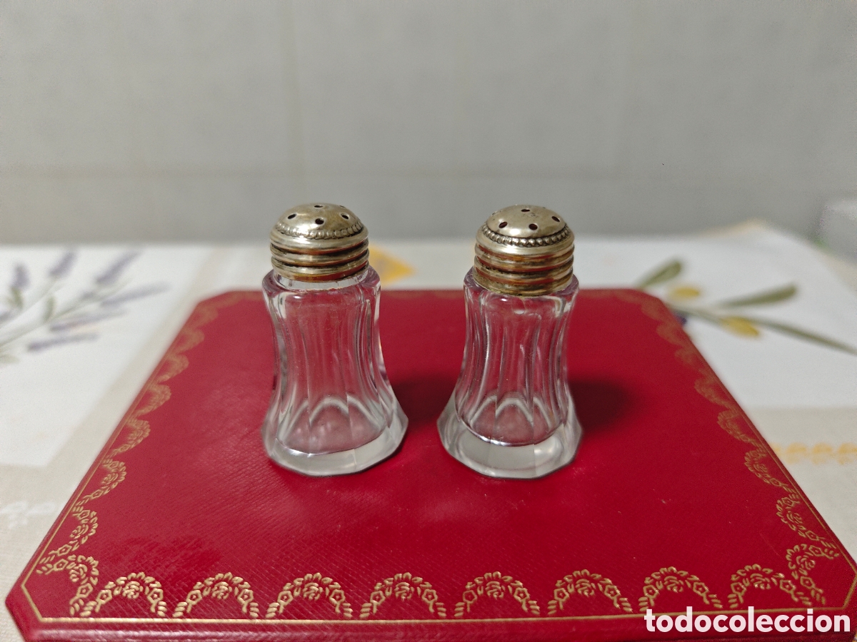 Antig&uuml;edades: Dos aleros en plata de ley y cristal - Foto 4