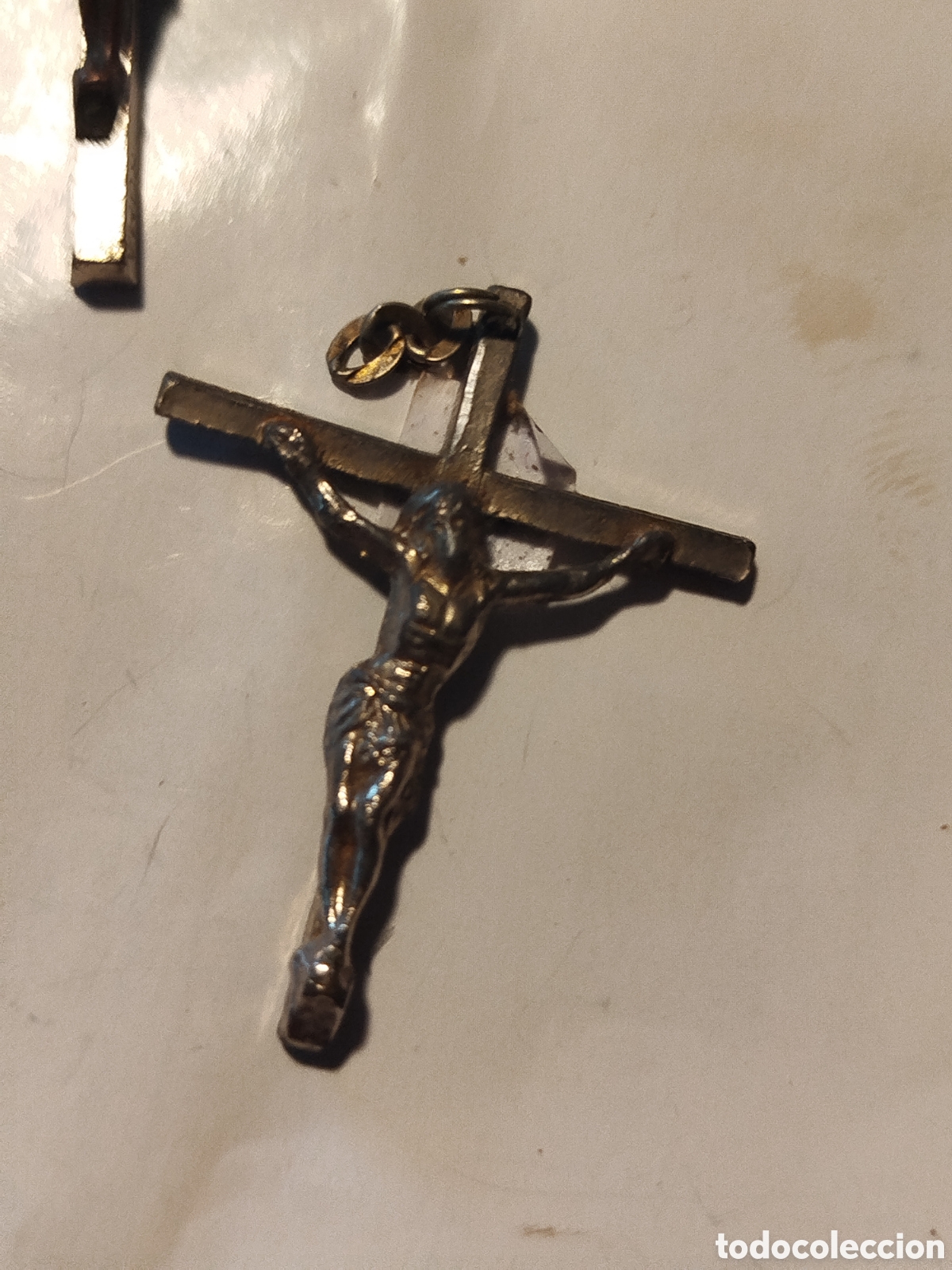 Antig&uuml;edades: 3 crucifijos peque&ntilde;os antiguos - Foto 4