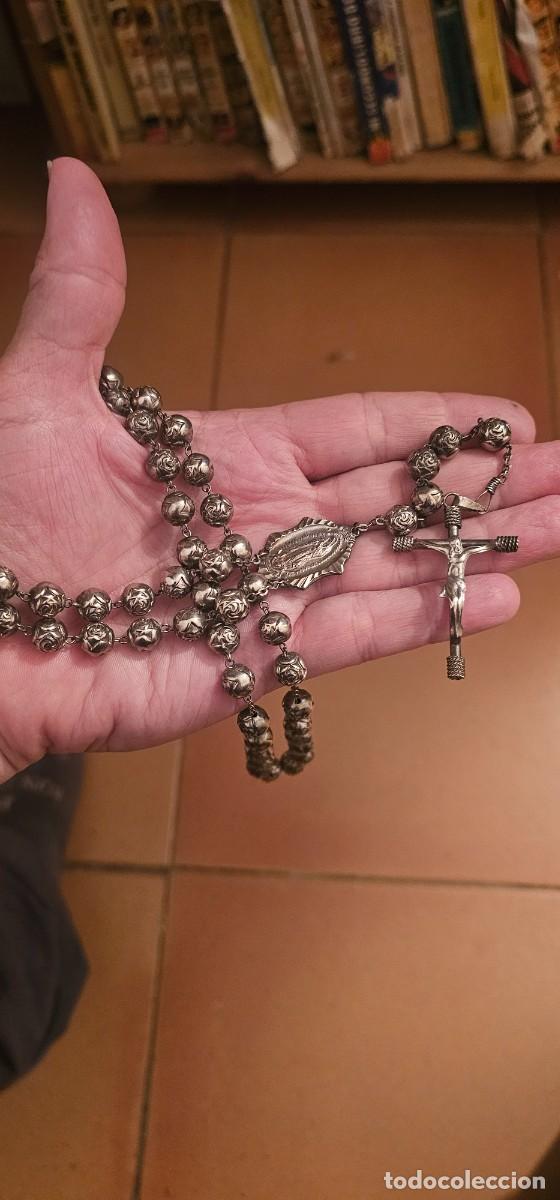 Antig&uuml;edades: Muy bonito y largo rosario antiguo