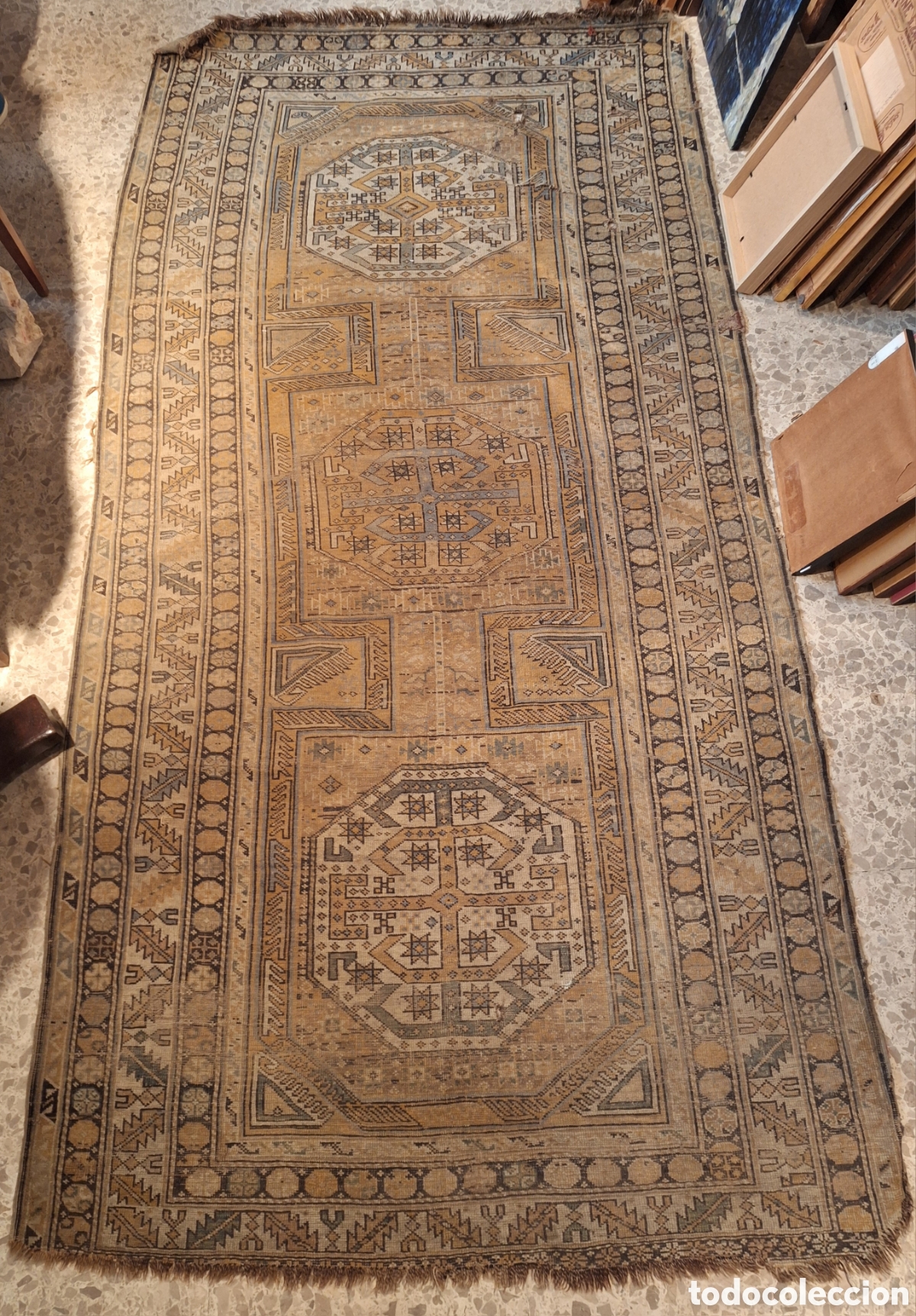 Antig&uuml;edades: ALFOMBRA USHAK. OESTE DE ANATOLIA. CIRCA 1880-1920.