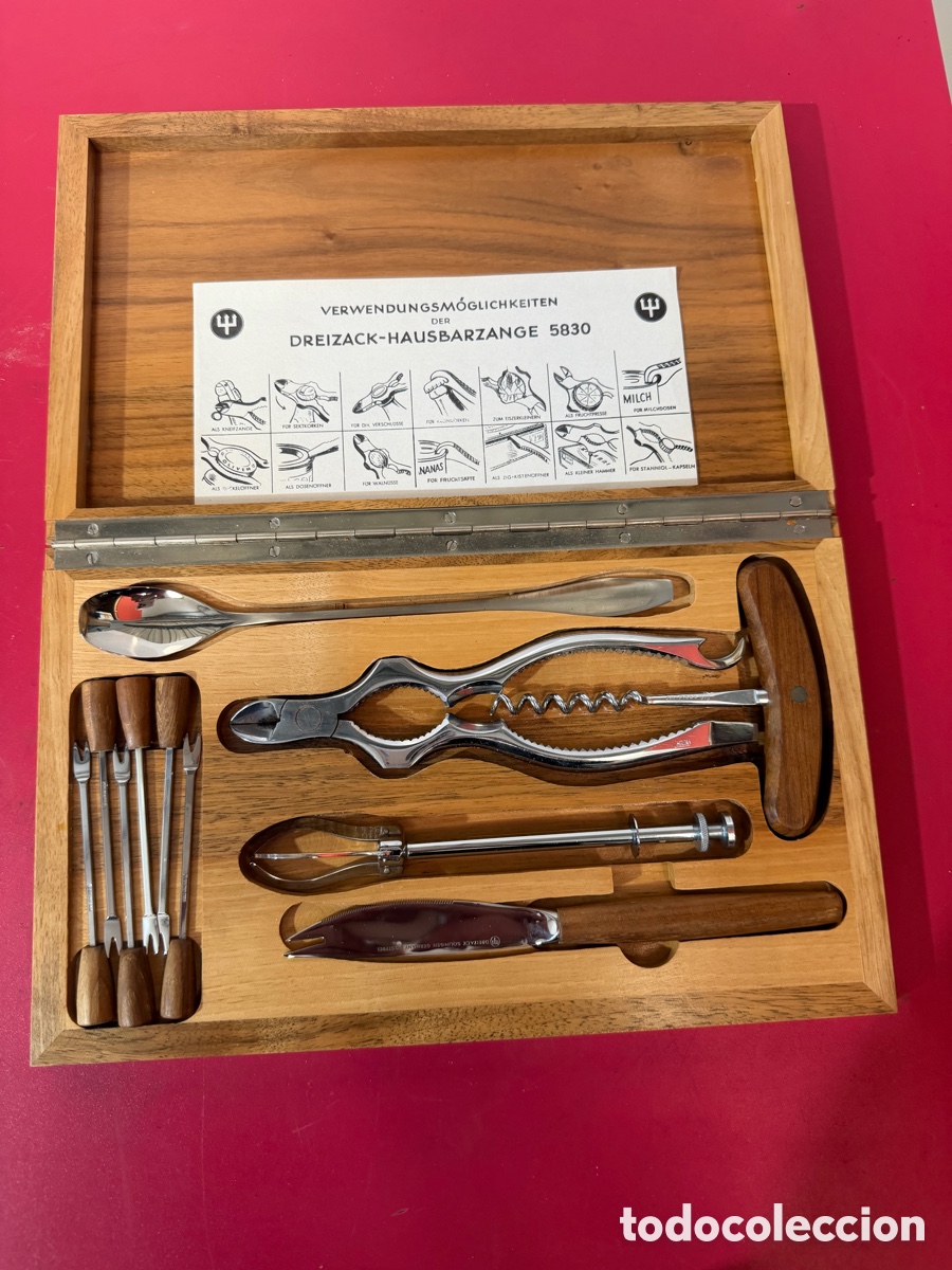 Antig&uuml;edades: Set Vintage Alem&aacute;n Dreizack Hausbarzange 5830