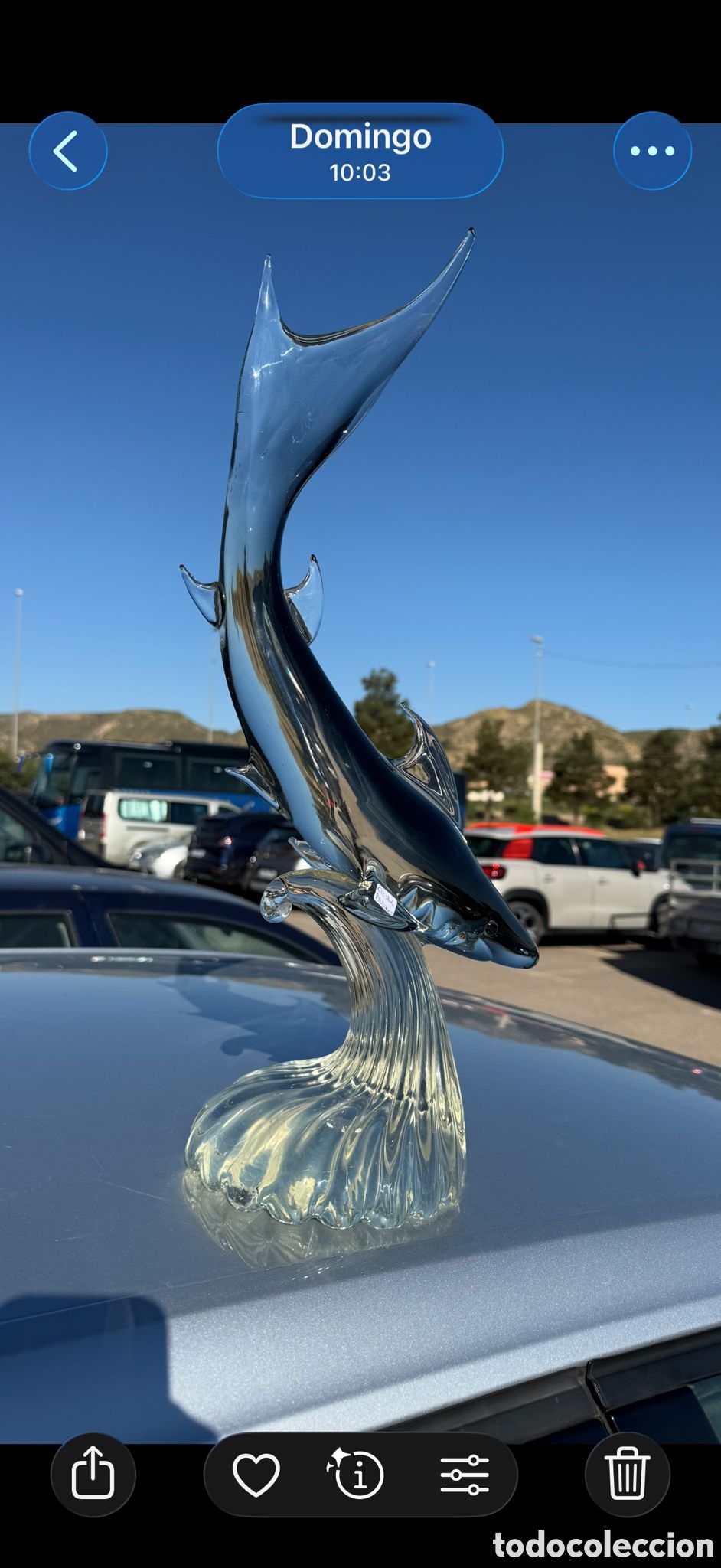 Antig&uuml;edades: Precioso pez en cristal de murano