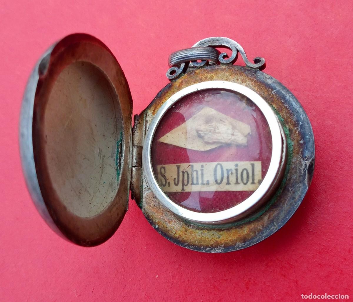 Antig&uuml;edades: Medalla Relicario Antiguo San Jos&eacute; Oriol.