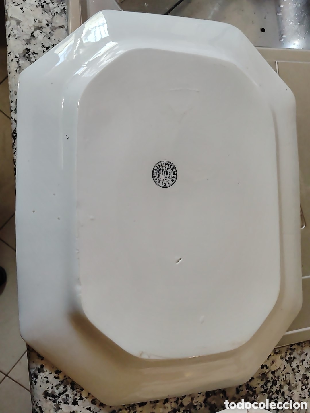 Antig&uuml;edades: BANDEJA OCHAVADA. PICKMAN Y CIA. CHINA OPACA 1862 MEDALLA EXPOSICI&Oacute;N DE LONDRES