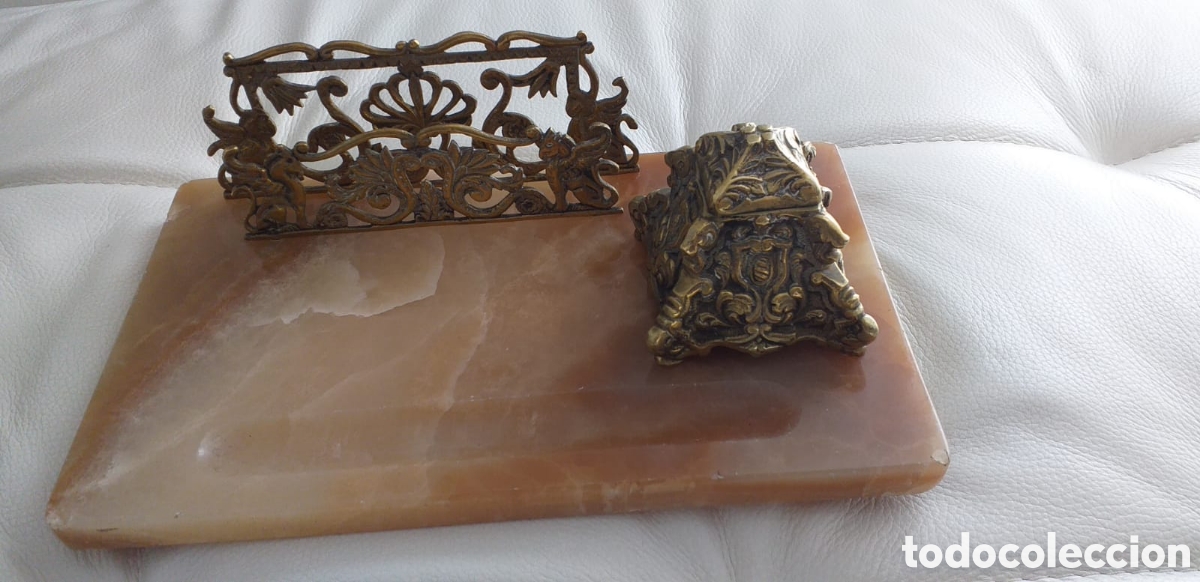 Antig&uuml;edades: Escribania de m&aacute;rmol 33&times;20. - Foto 2