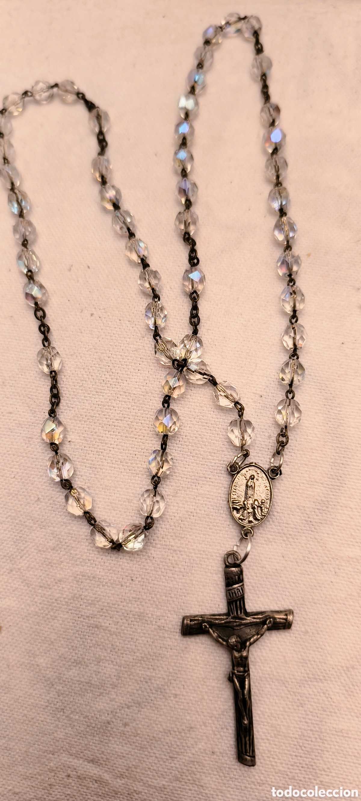 Antig&uuml;edades: Vendo rosario antiguo cristal de roca