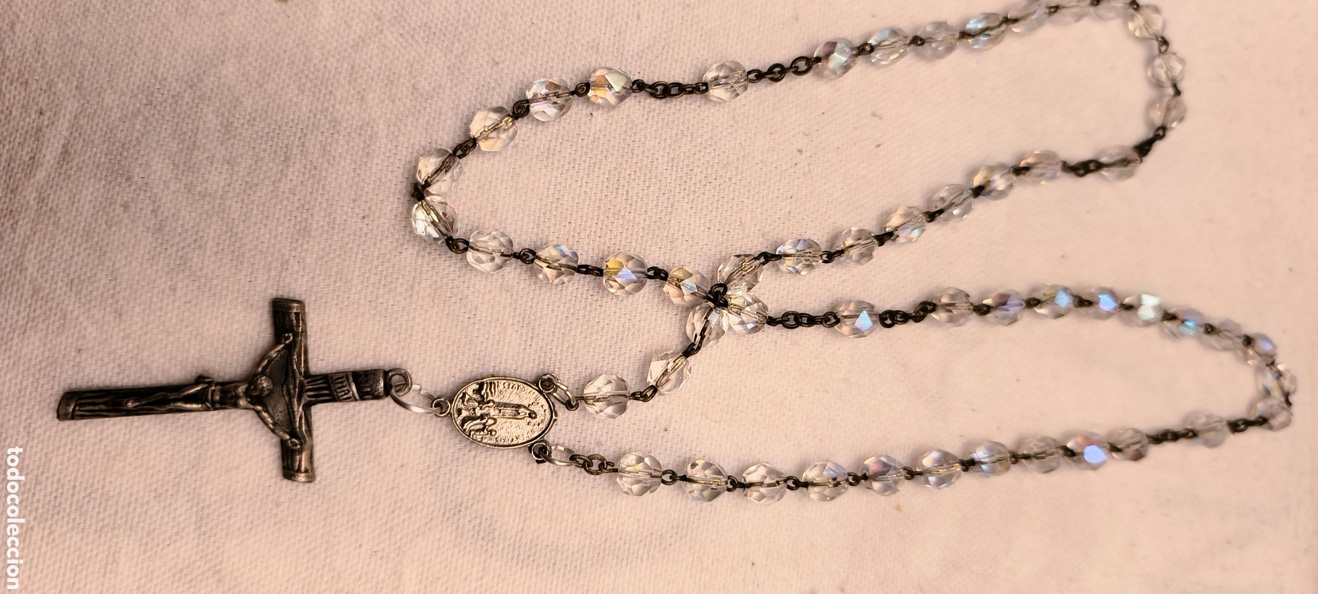 Antig&uuml;edades: Vendo rosario antiguo cristal de roca