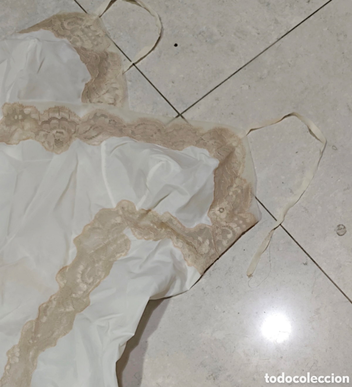 Antig&uuml;edades: Antiguo camis&oacute;n vintage con encaje - Foto 6