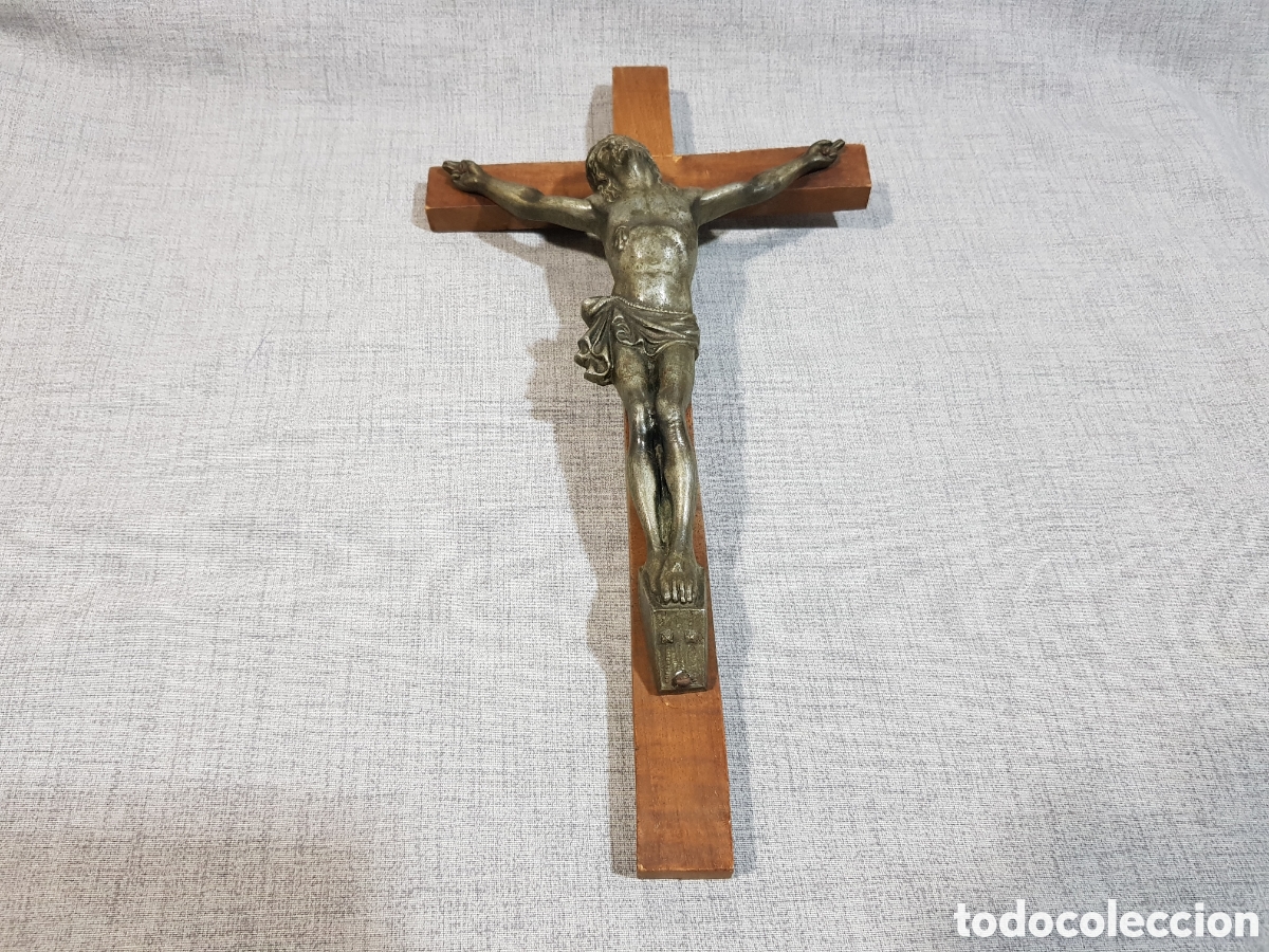 Antig&uuml;edades: CRUCIFIJO JESUCRISTO DE METAL IMAGEN RELIGIOSA RELIGI&Oacute;N IGLESIA CRISTIANISMO JES&Uacute;S CRISTO