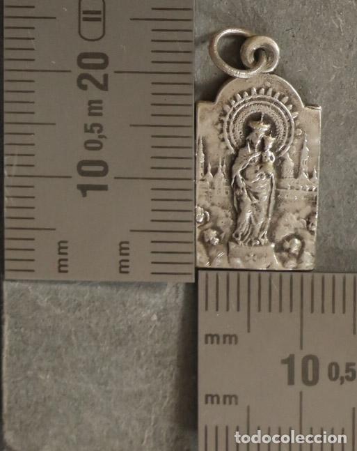 Antig&uuml;edades: MEDALLA. VIRGEN DEL PILAR. PLATA