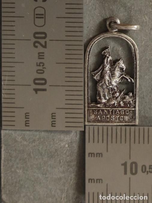 Antig&uuml;edades: MEDALLA. SANTIAGO MATAMOROS. PLATA. CALADA