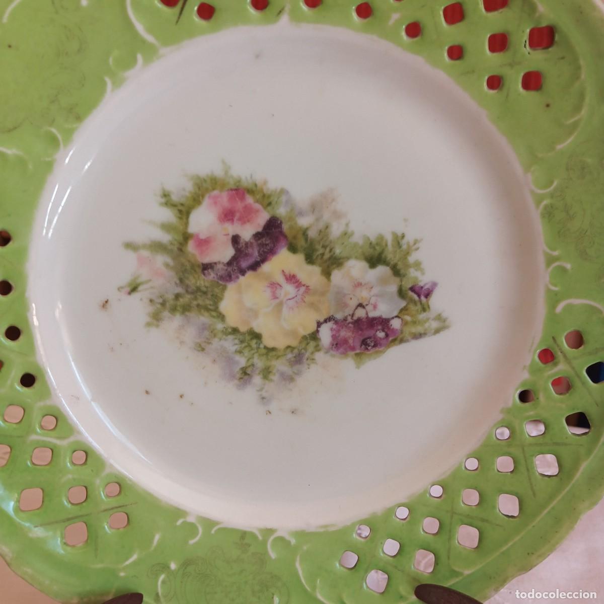 Antig&uuml;edades: Plato Decorativo Antiguo Victoria Carlsbad Austrial