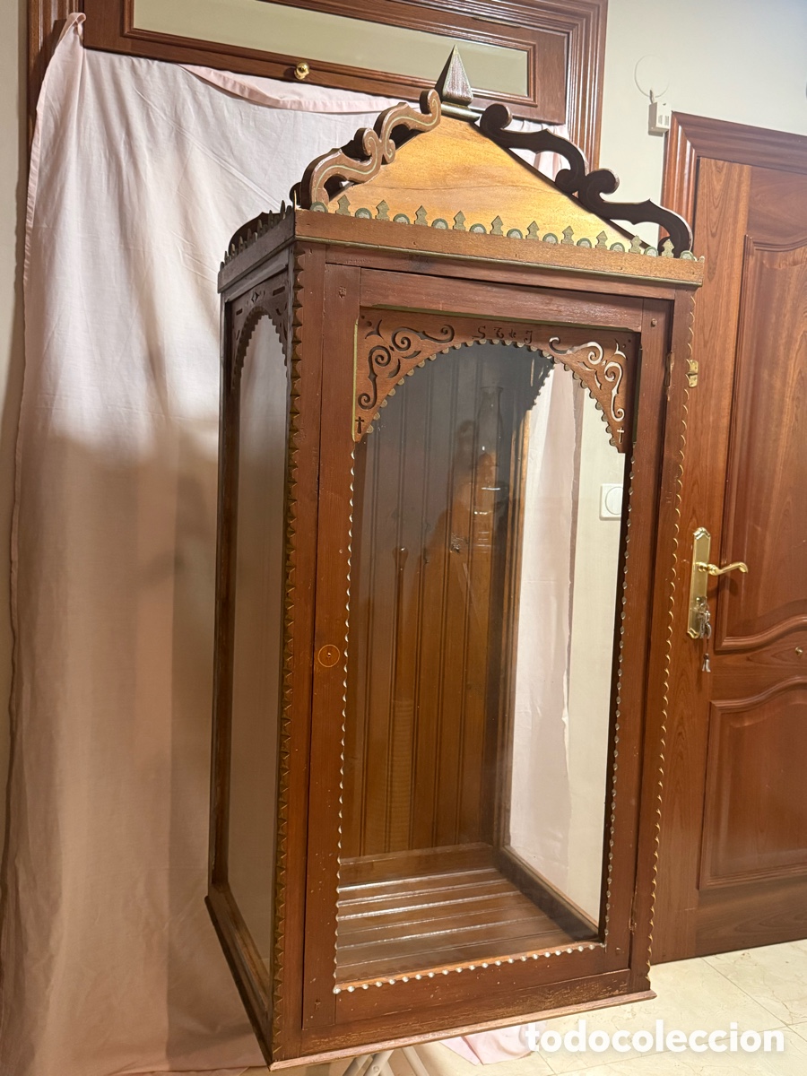 Antig&uuml;edades: Antigua capilla vitrina - Foto 3