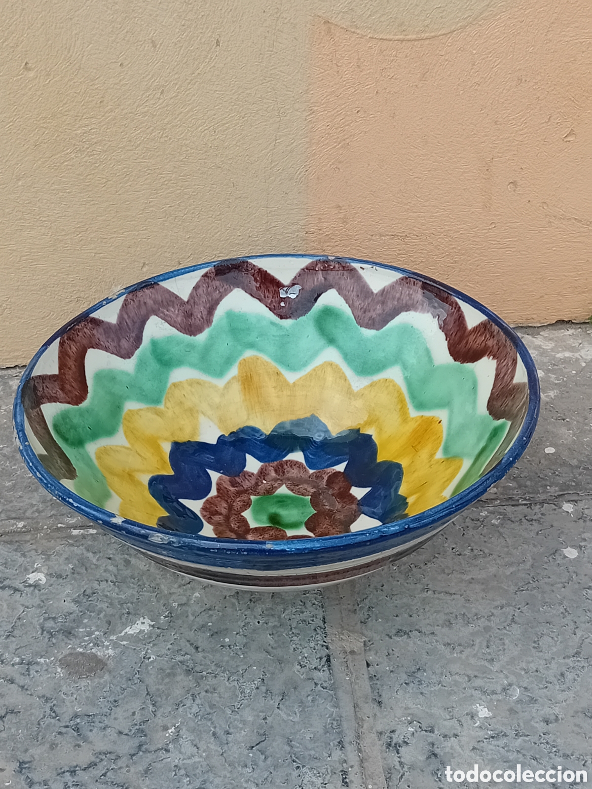 Antig&uuml;edades: LEBRILLO NIJAR ALMERIA MEDIDAS 30 ANCHO X 12 ALTO