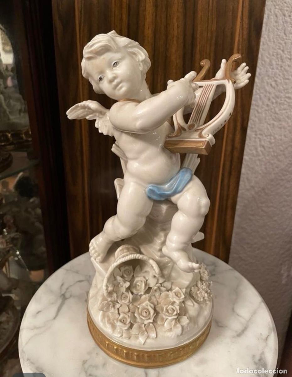 Antig&uuml;edades: &Aacute;NGEL PORCELANA DE ALGORA. ALEGOR&Iacute;A DE LA PRIMAVERA. - Foto 1