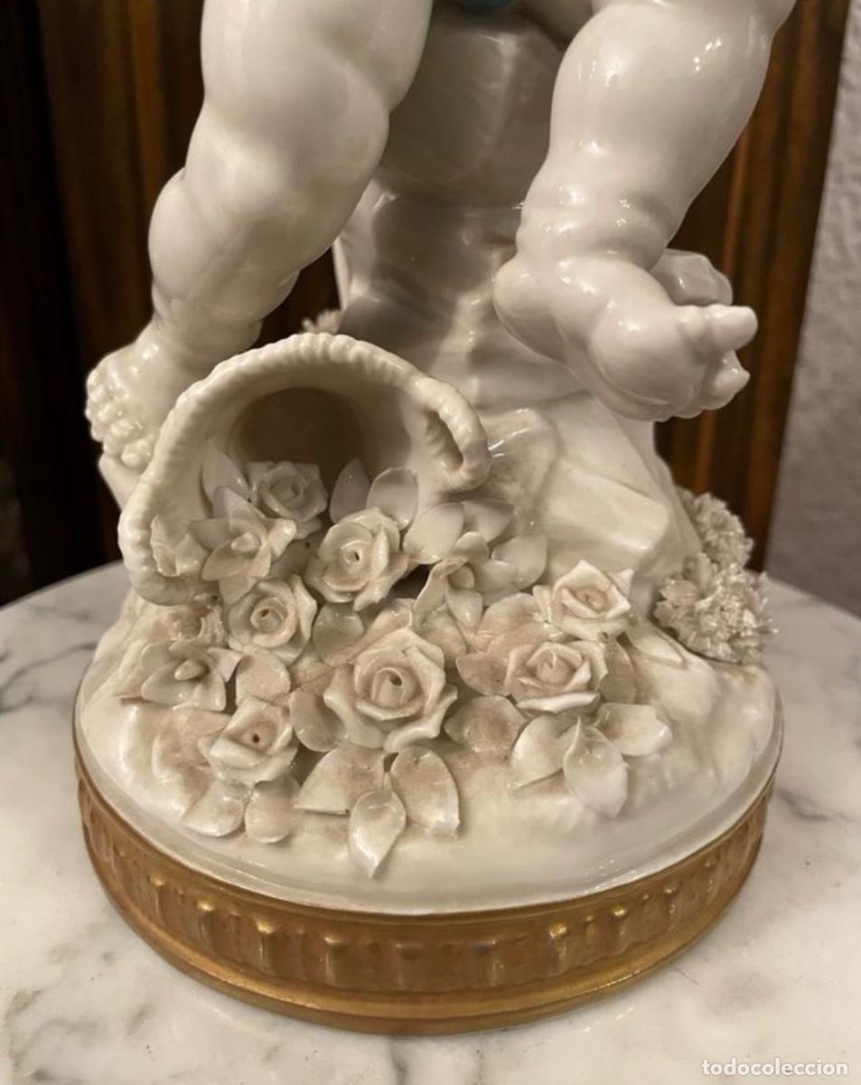 Antig&uuml;edades: &Aacute;NGEL PORCELANA DE ALGORA. ALEGOR&Iacute;A DE LA PRIMAVERA. - Foto 5