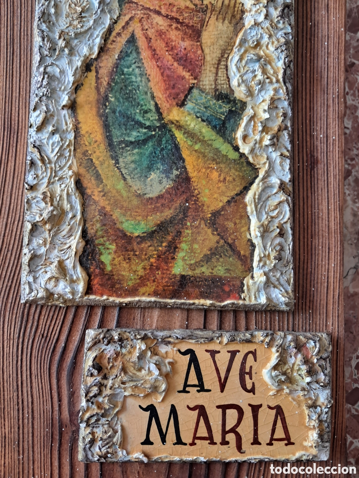 Antig&uuml;edades: Vintage imatge religiosa de la Mare de D&eacute;u&nbsp; - Foto 3