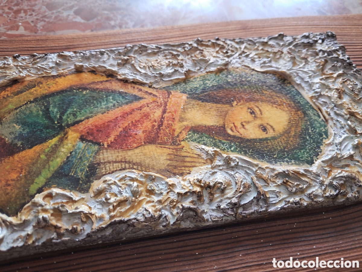 Antig&uuml;edades: Vintage imatge religiosa de la Mare de D&eacute;u&nbsp; - Foto 5