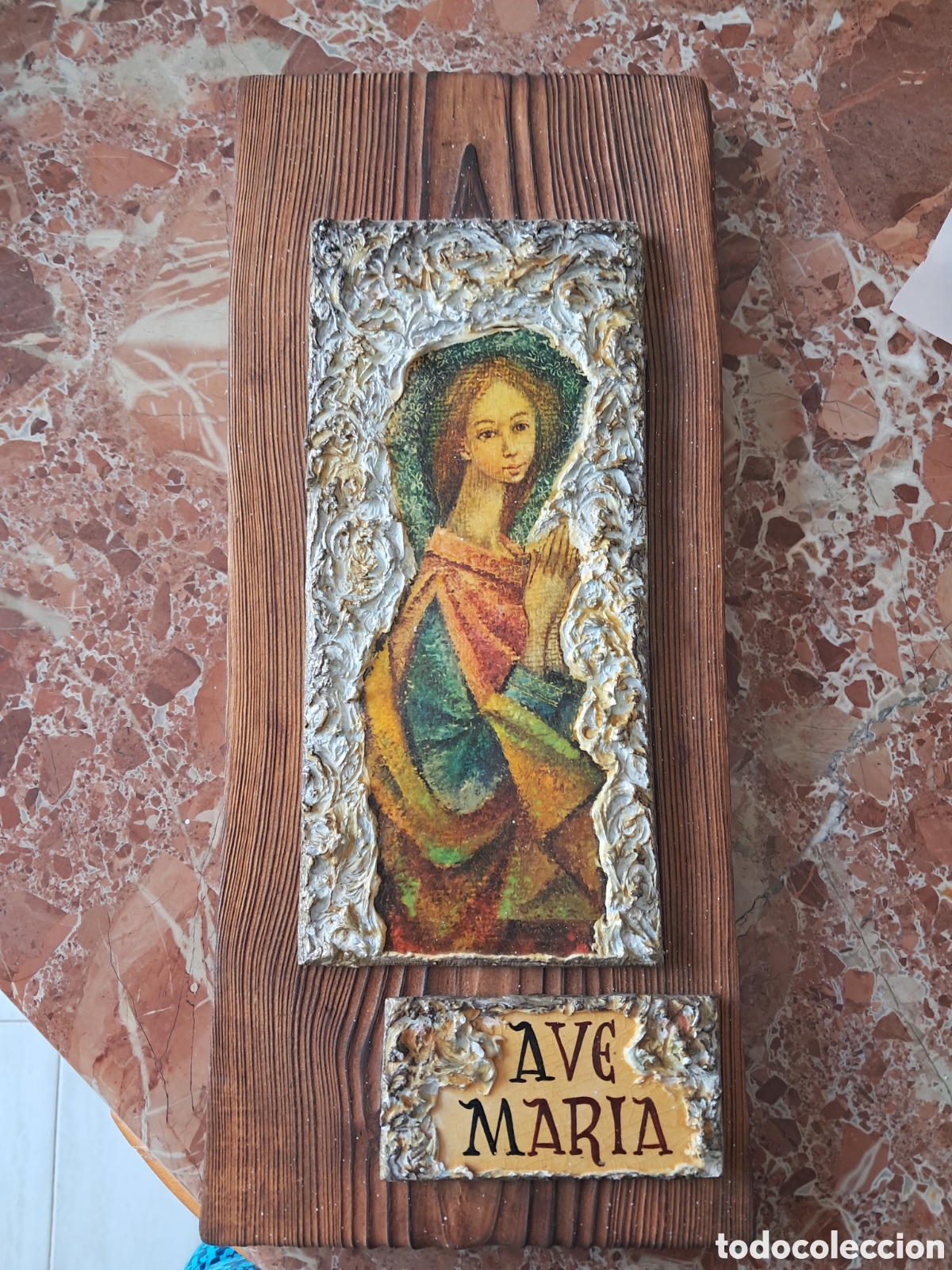 Antig&uuml;edades: Vintage imatge religiosa de la Mare de D&eacute;u&nbsp;