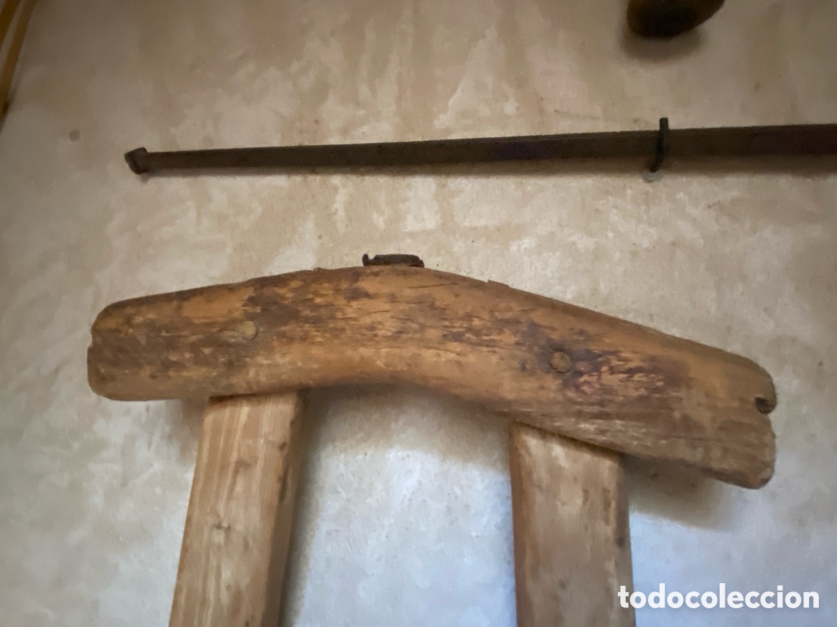 Antig&uuml;edades: Antiguo horcate de madera - Foto 3