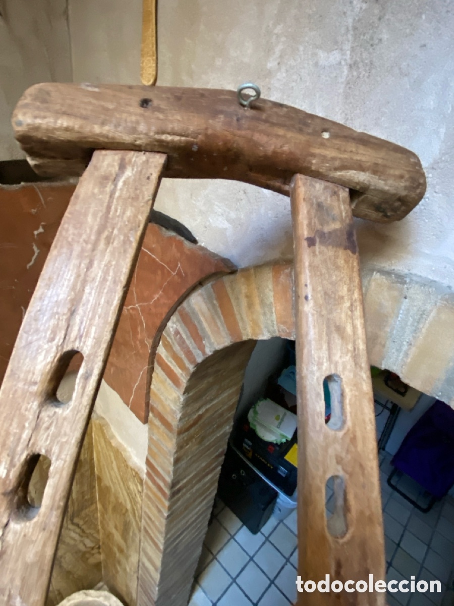 Antig&uuml;edades: Antiguo horcate de madera - Foto 8