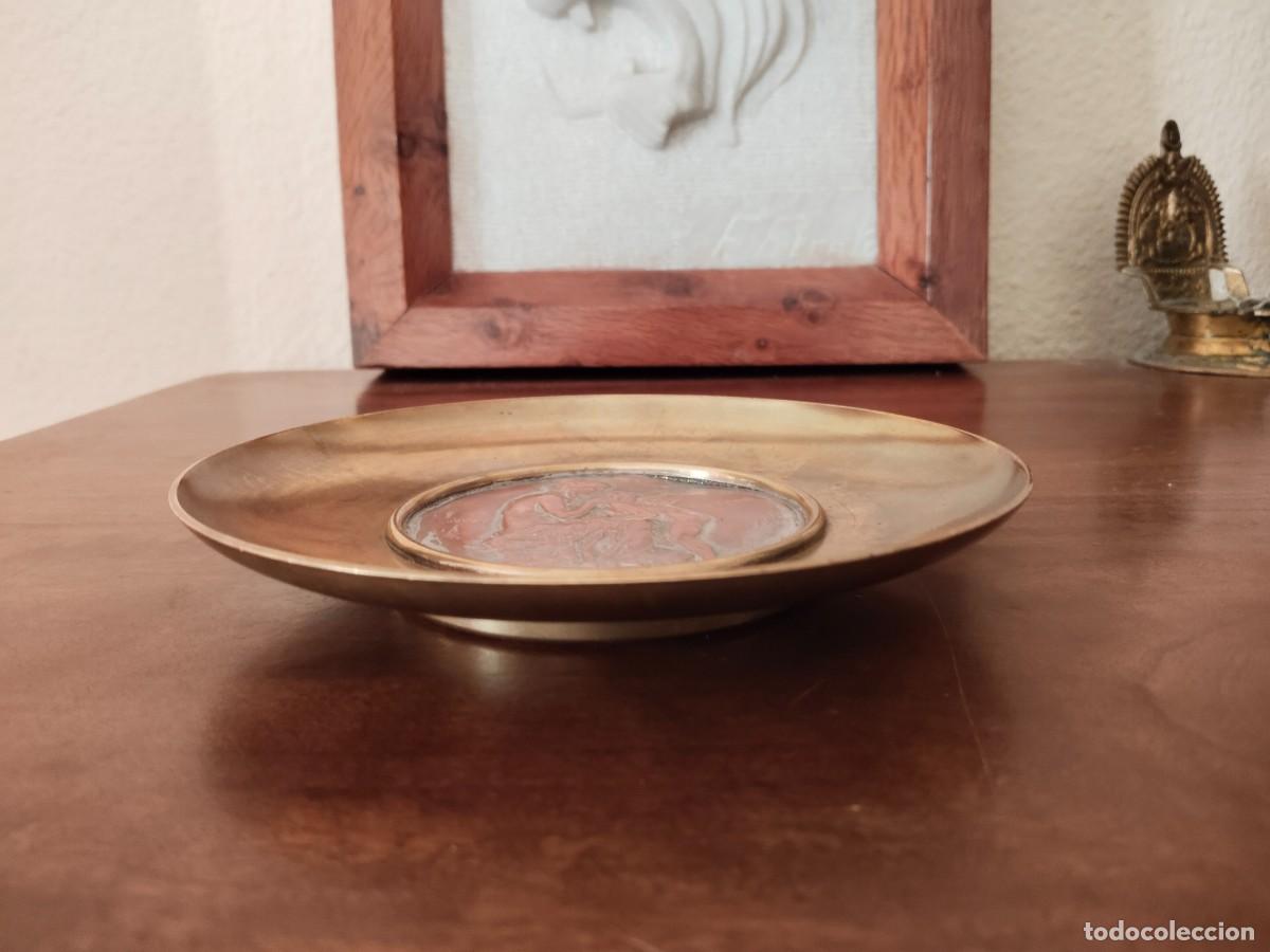 Antig&uuml;edades: Bandeja Afrodita y Eros. Bronce. Jollet, Par&iacute;s. - Foto 4