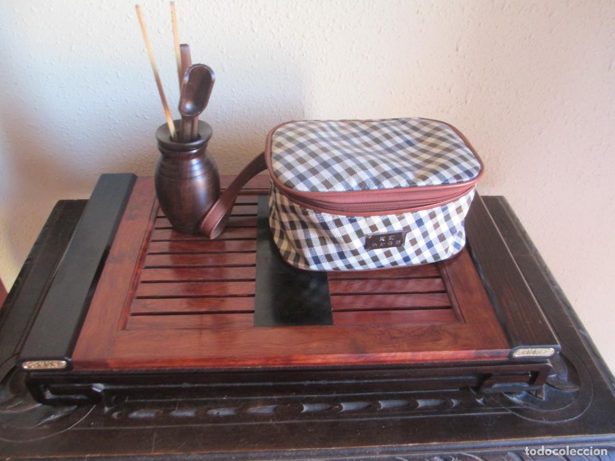 Antig&uuml;edades: Bandeja de t&eacute; tradicional china o Chapan - Foto 7