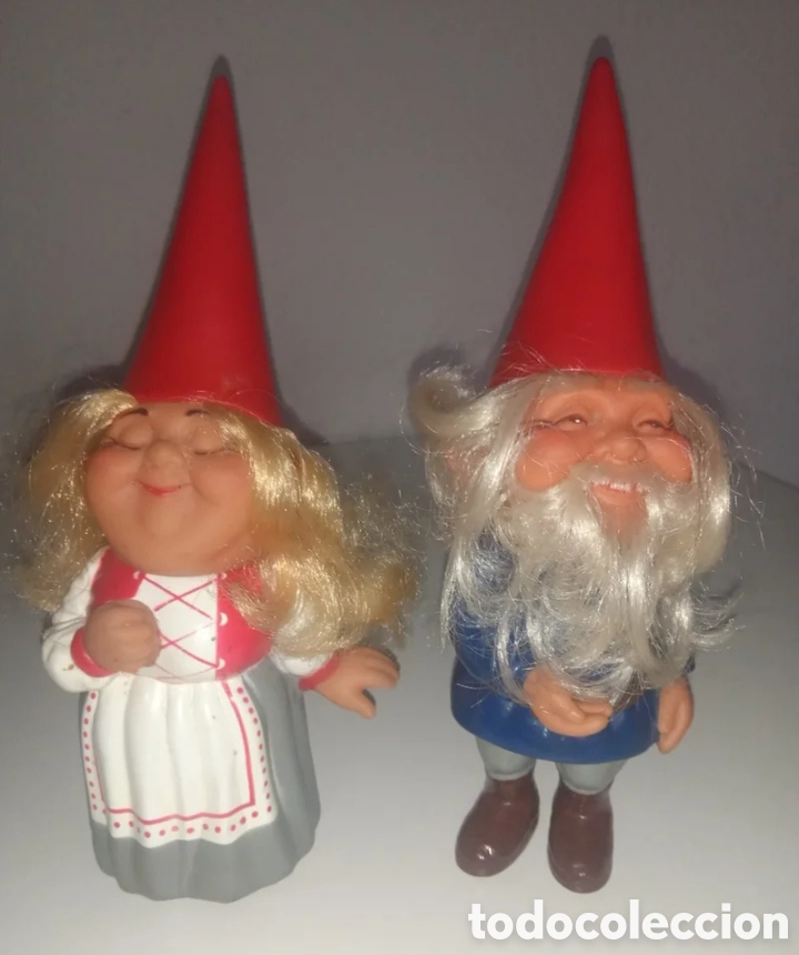 Antig&uuml;edades: Figura pareja gnomos vintage