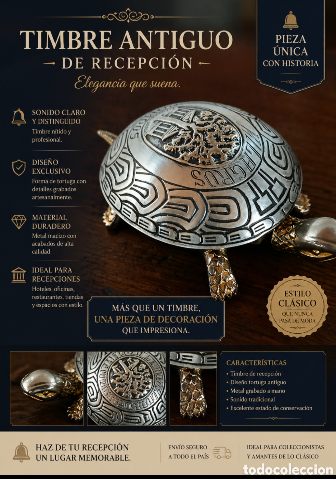 Antiquit&auml;ten: Timbre antig&uuml;o de recepci&oacute;n