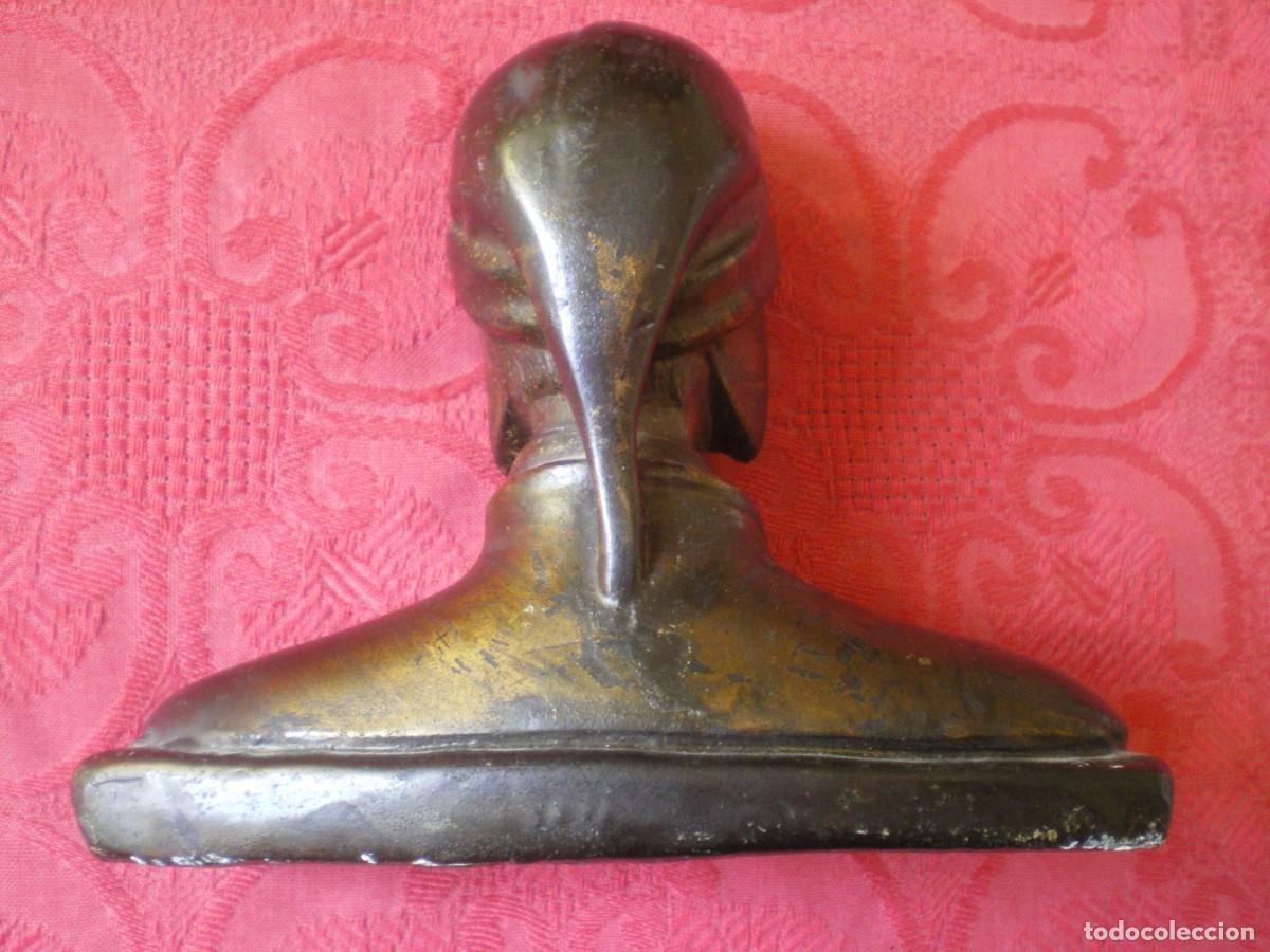 Antig&uuml;edades: BUSTO MET&Aacute;LICO DANTE. - Foto 2