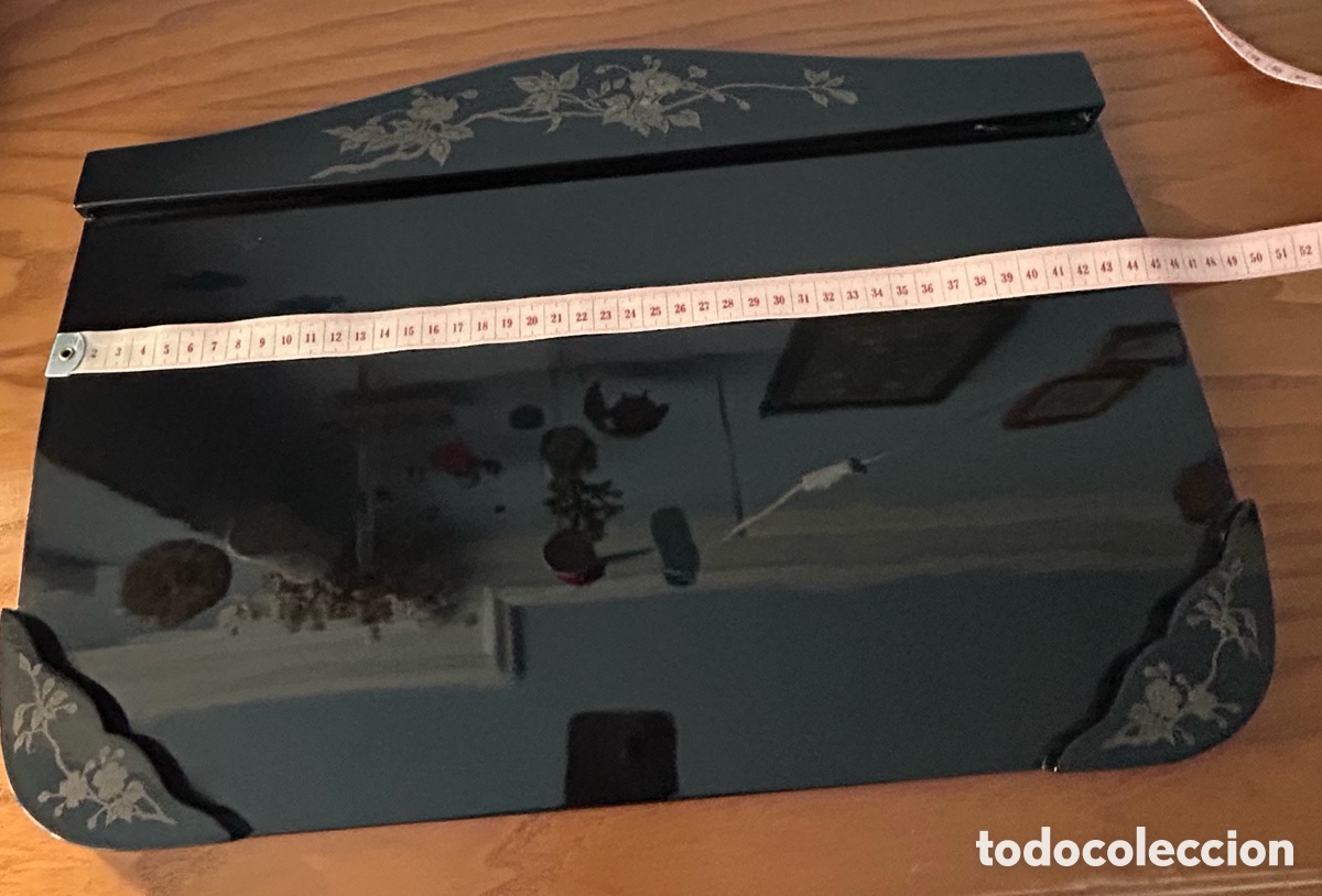 Antig&uuml;edades: Escriban&iacute;a madera negra lacada - Foto 17