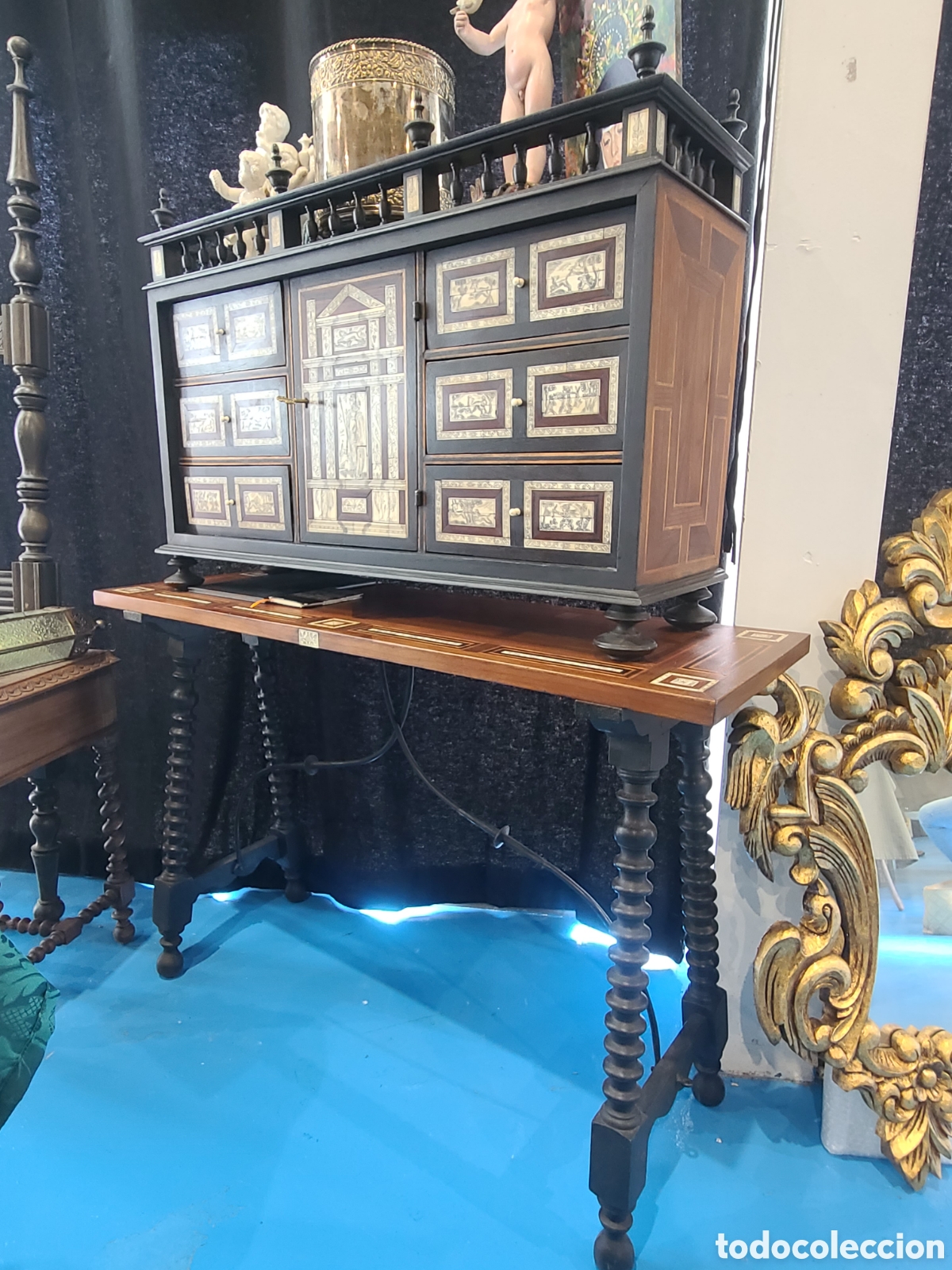 Antig&uuml;edades: Bargue&ntilde;o estilo italiano con mesa - Foto 1