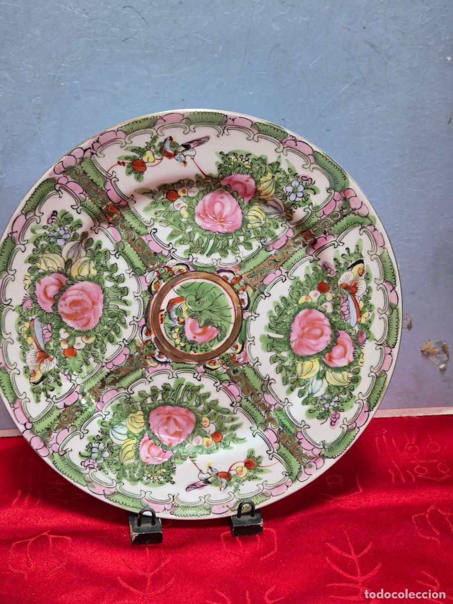 Antig&uuml;edades: plato de porcelana Macao