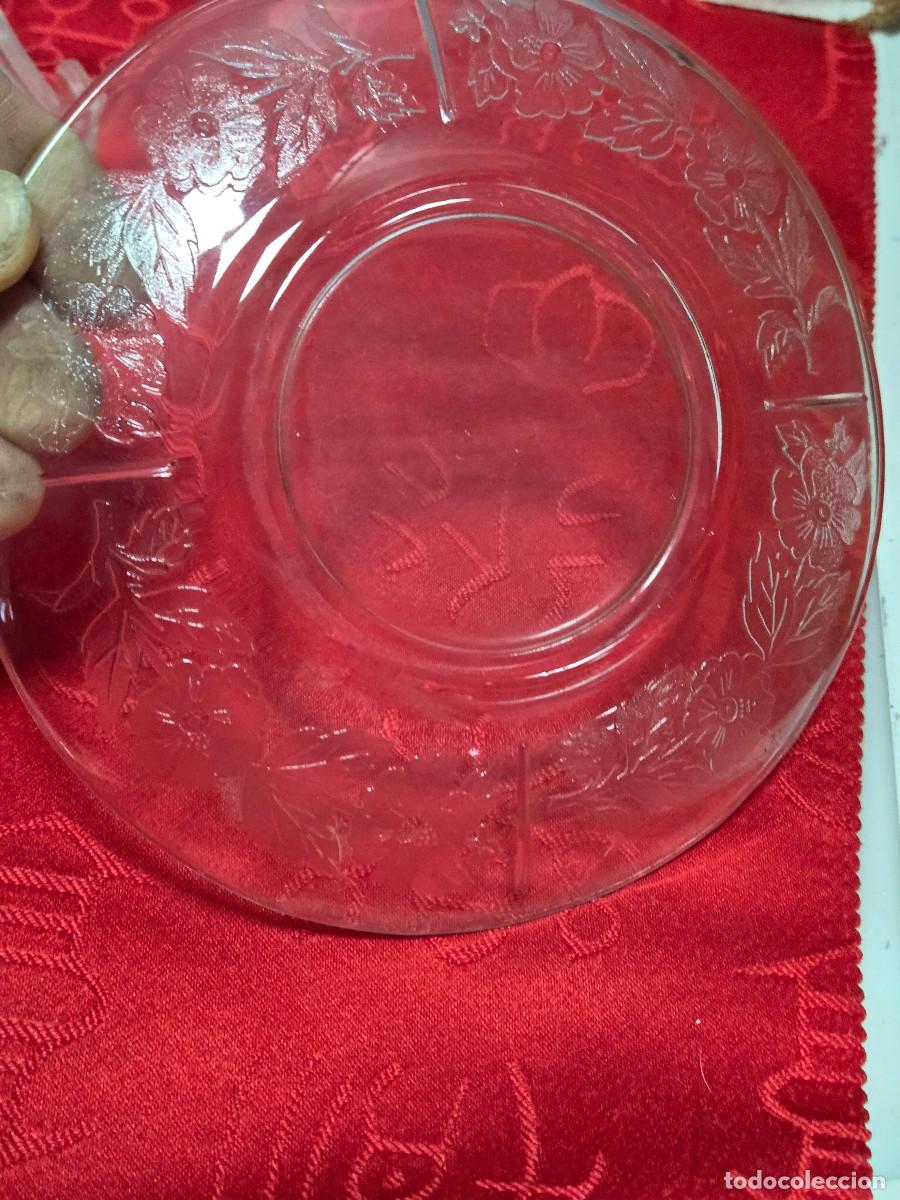 Antig&uuml;edades: plato de cristal vintage - Foto 2