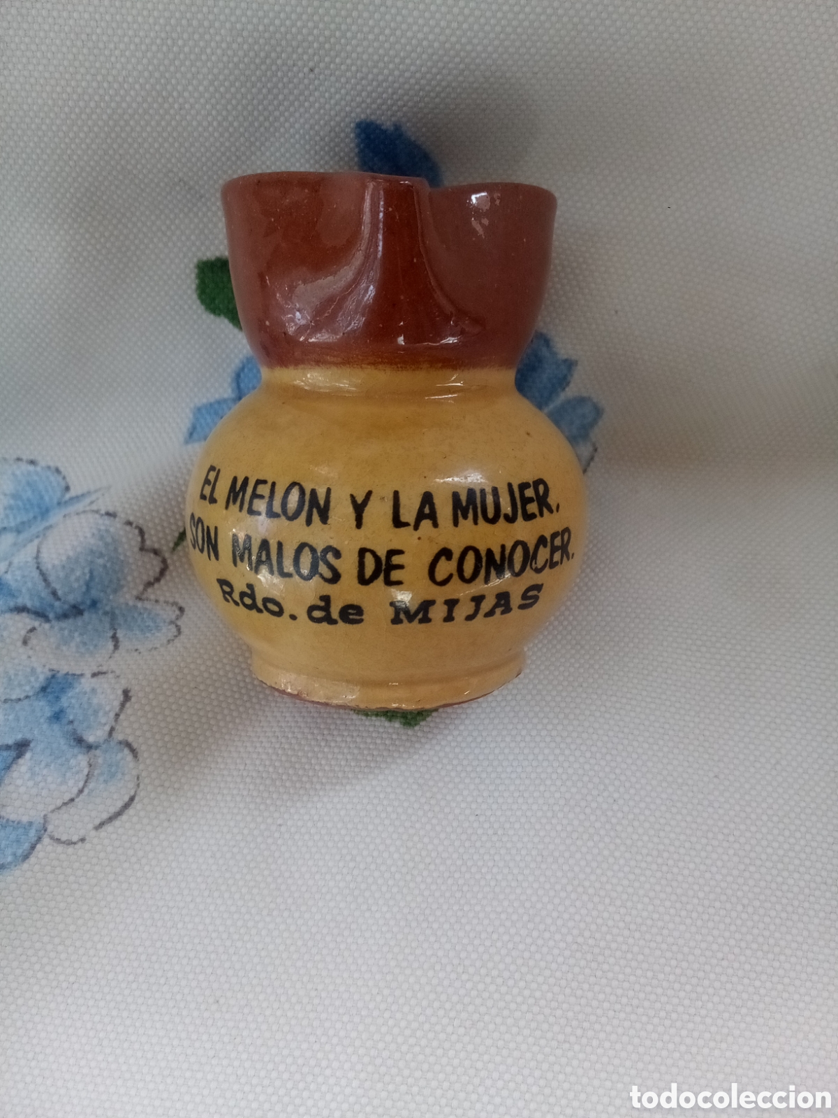 Antig&uuml;edades: JARRITA DE BARRO RECUERDO DE MIJAS - JARRA - Foto 4