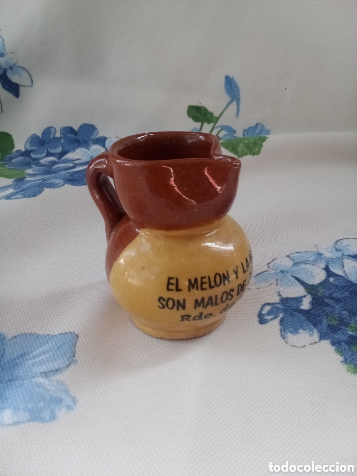 Antig&uuml;edades: JARRITA DE BARRO RECUERDO DE MIJAS - JARRA