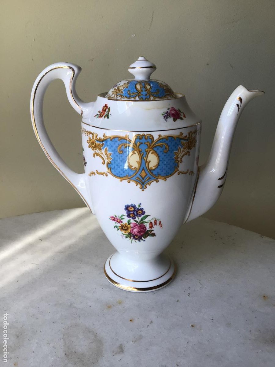 Antig&uuml;edades: ANTIGUA TETERA EN PORCELANA INGLESA , SELLADA